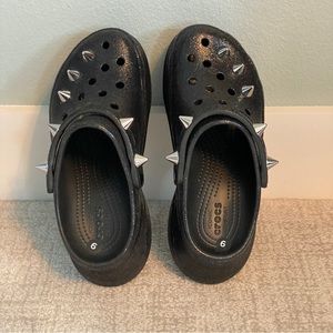 CROCS Black Platform Clogs women’s size 9